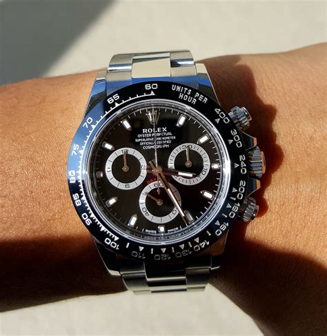 rolex daytona ceramic on wrist|rolex daytona ceramic price.